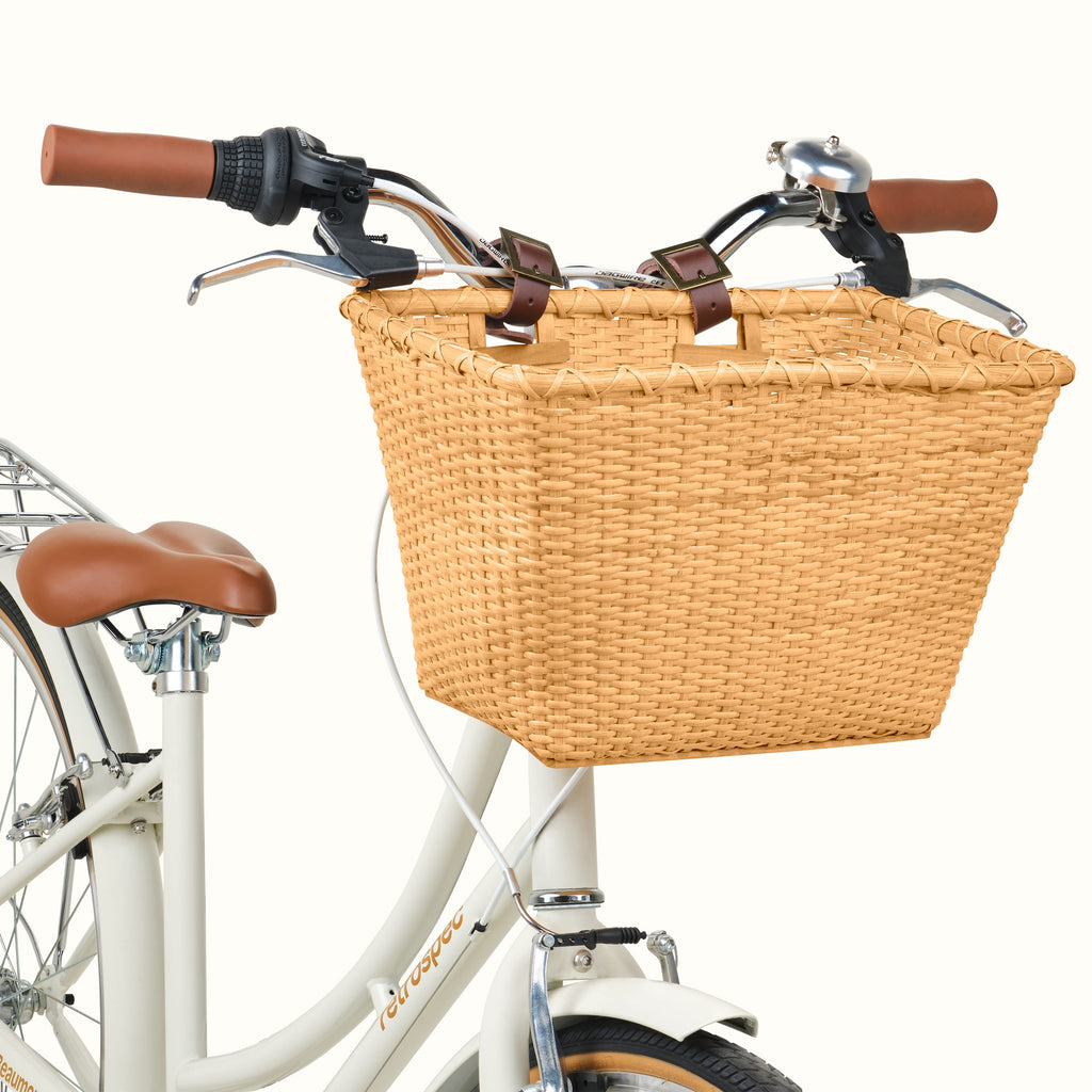 Toto Handwoven Cane Bike Basket — photo 7