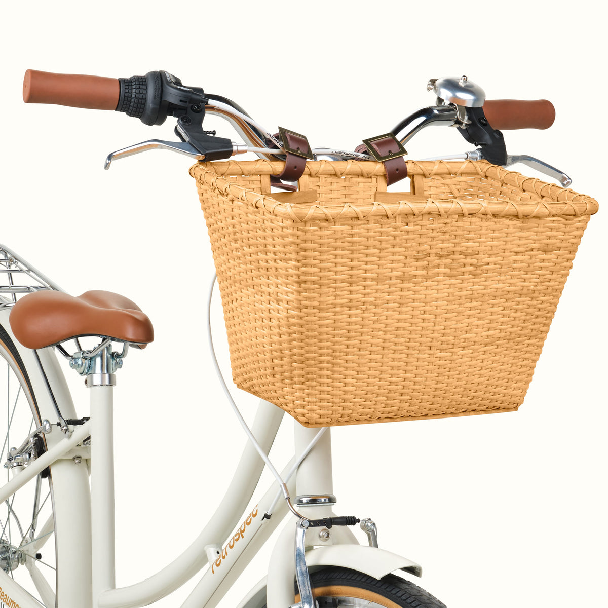 Toto Handwoven Cane Bike Basket — photo 7