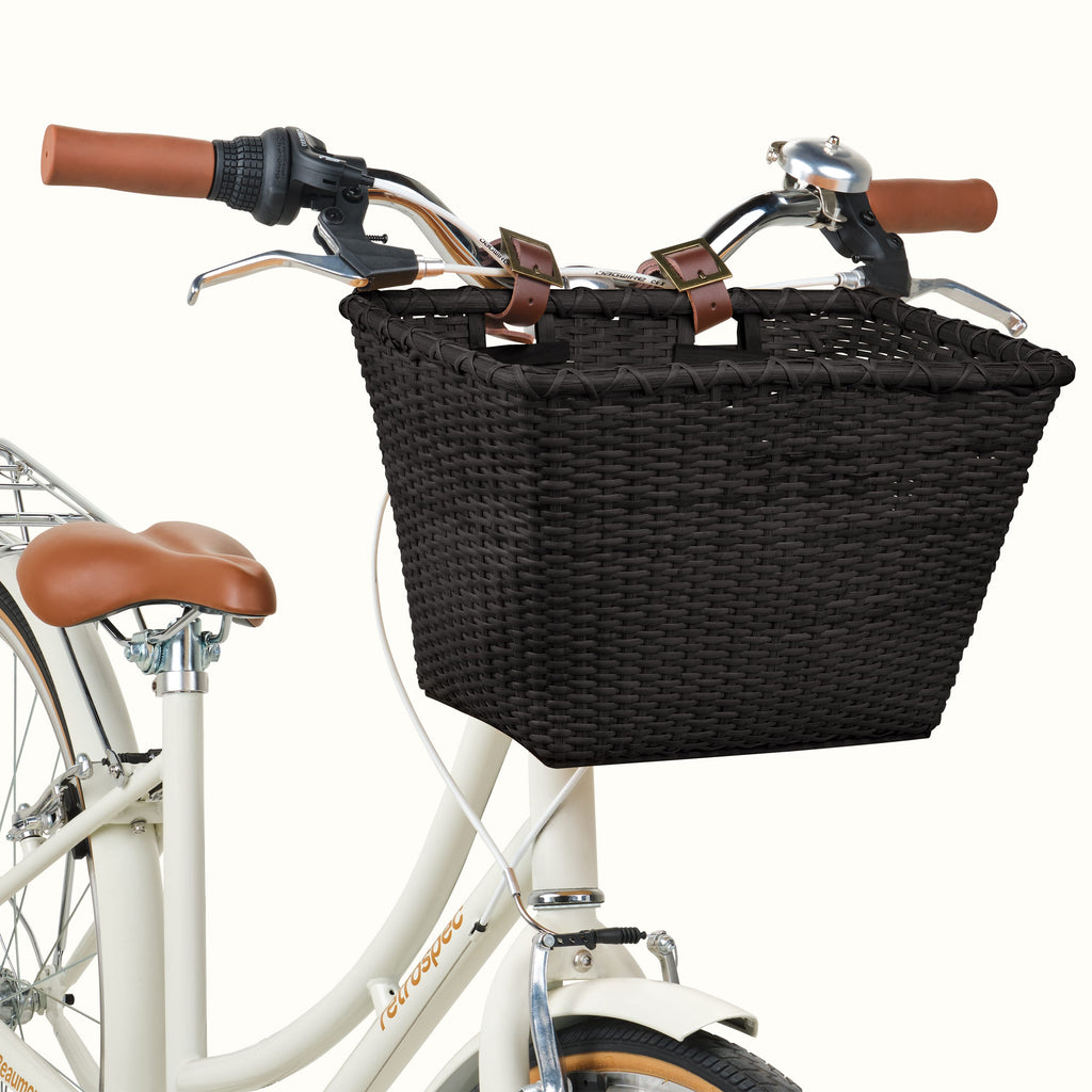 Toto Handwoven Cane Bike Basket — photo 2