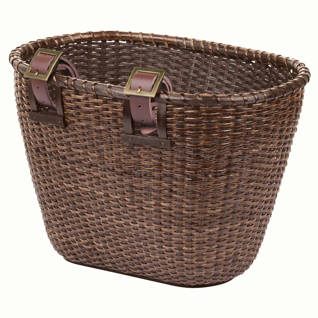 Dreamcatcher Handwoven Cane Bike Basket — photo 4