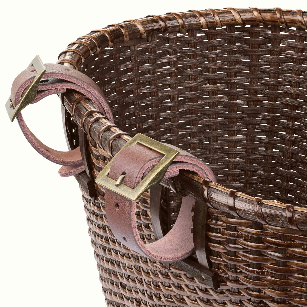 Dreamcatcher Handwoven Cane Bike Basket — photo 6