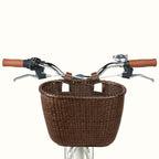 Dreamcatcher Handwoven Cane Bike Basket — photo 7