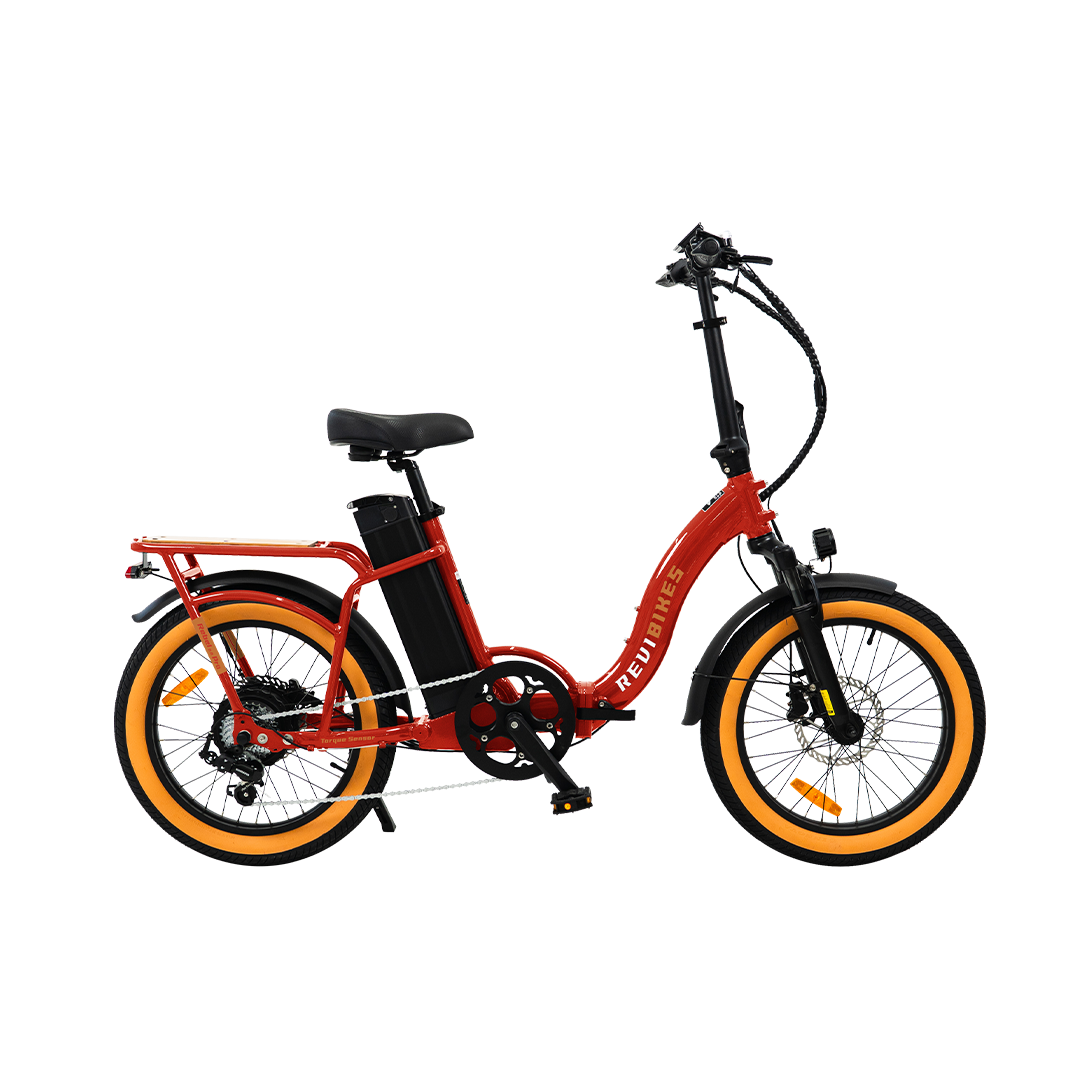 Revi Bikes Rebel.2 Pro Folding Electric Bike, Red, view 1