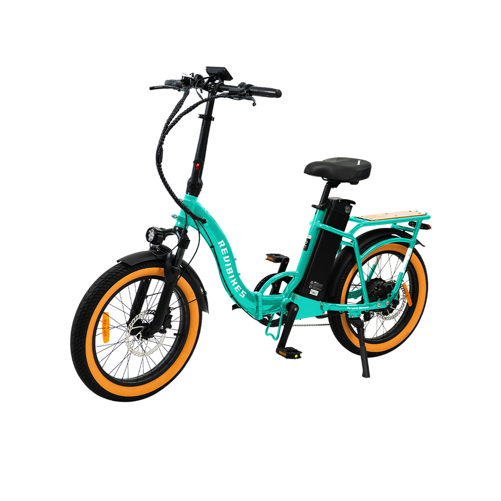 Revi Bikes Rebel.2 Pro Folding Electric Bike, Turquoise, view 2