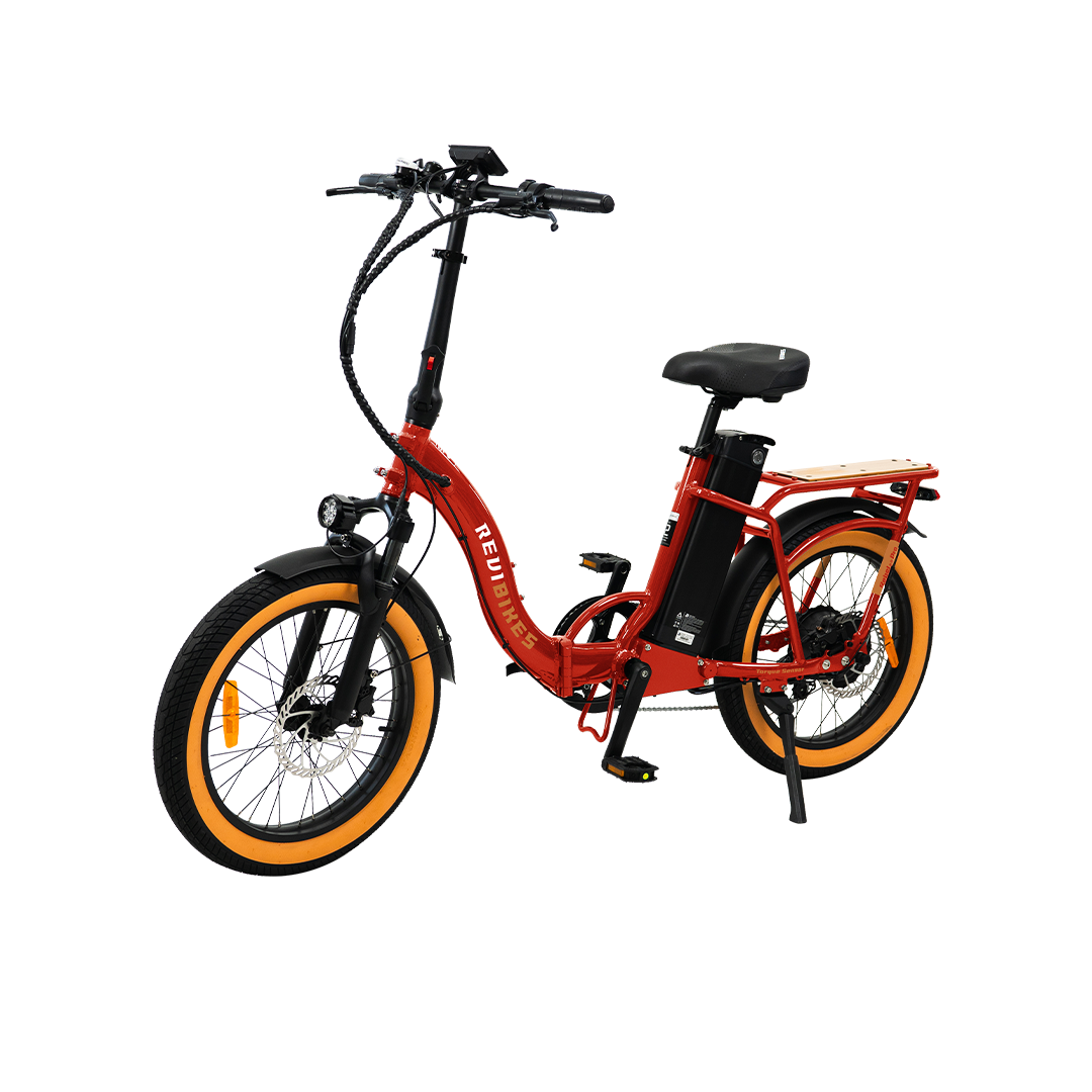 Revi Bikes Rebel.2 Pro Folding Electric Bike, Red, view 2